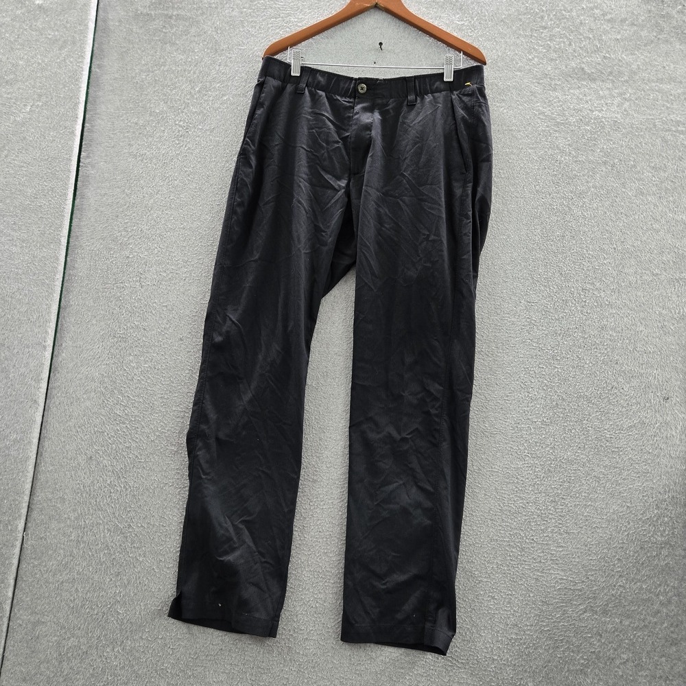 Under Armour Men Pants 36x32 Black The Showdown Chino Golf Straight 30" Inseam